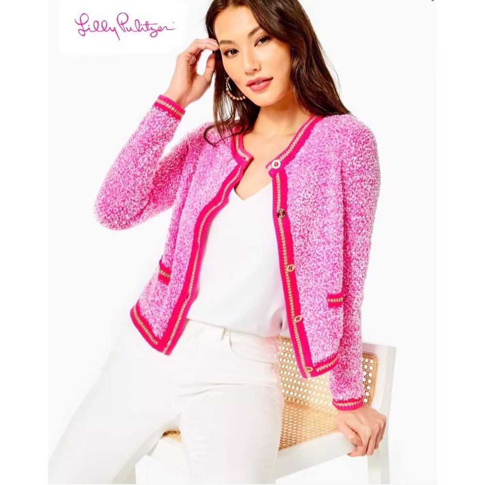 Lilly Pulitzer NWT Pink Kemsley Cardigan